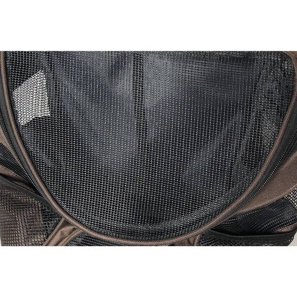 NEW Fuloon Small Brown Pet Backpack Vented Carrier with Adjustable Straps - Picture 3 of 8